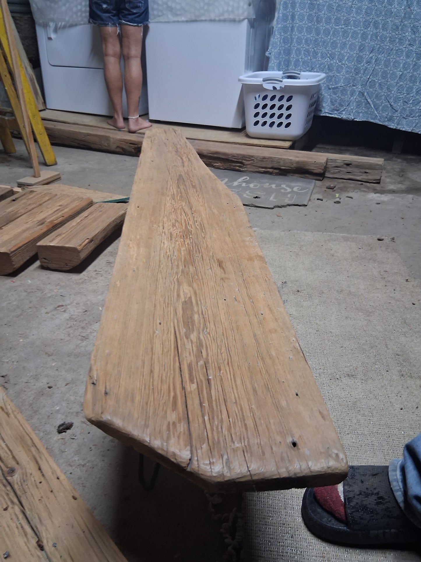 Lawtons Wahington accent table made from Quailrun Barn circa 1918.