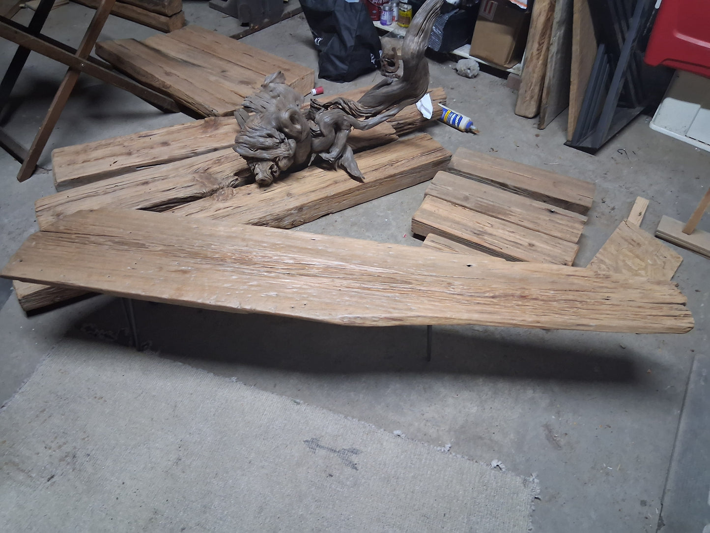 Lawtons Wahington accent table made from Quailrun Barn circa 1918.